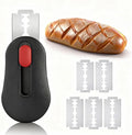 Sourdough Scoring Tool,Magnetic Handmade Bread Scoring Tool with 5 Replaceable Stainless Blades,Bread Cutting Tool for Bread Baking Supplies (Black)