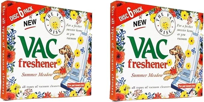 FIND A SPARE 2X Pack Vac 12 Fresheners Summer Meadow Extra Strength Powerful Scent For All Vacuum Hoover Handheld Bagless And Bagged Cleaners Pet Lovers