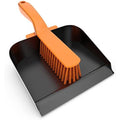 NEW HEAVY DUTY METAL DUSTPAN AND BRUSH STEEL DUST PAN AND STIFF PVC BRUSH