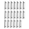 (20 pack Black 160mm (Hole Centres)) Kitchen Cupboard Cabinet T-Bar Door Handle  Steel
