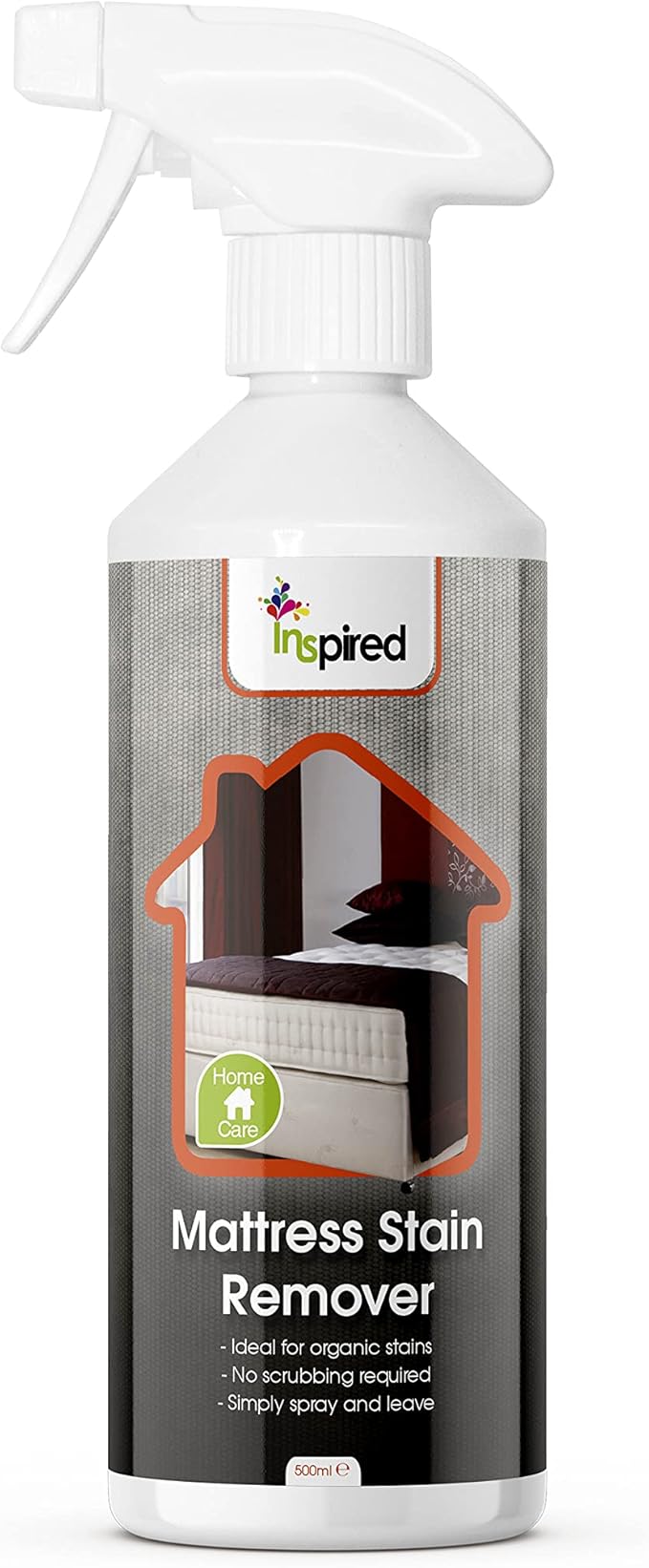 Inspired Professional Mattress Stain Remover, Organic Stain Remover, Removes Blood, Urine & Faeces, 500 ml