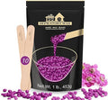 Lifestance Violet 450g Wax Beads, Coarse Hair Removal Formula, Hard Wax Beads for Brazilian Bikini - Legs - Underarm- Private Part, Waxing Beads with 10 Applicators for Wax Warmers