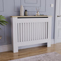 (Medium) Arlington Radiator Cover Heating Cabinet White Oak