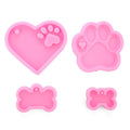1Set Keychain Silicone Molds Pendant Epoxy Resin Casting Mould DIY Crafts Making Tools Homemade Decorative