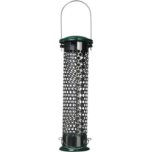 Peckish All Weather Suet & Peanut Metal Bird Feeder - 30cm, 700g Capacity, Easy-Cleanup & Refilling