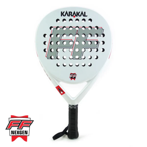 (White) Karakal Padel FF PRO 375 Powerful Racket For Professional Players