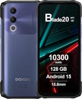 DOOGEE Rugged Smartphone Blade 20, 20GB+128GB, 10300mAh Battery&15.8mm Slim, 6.6'' All-Screen Display, 16MP AI Camera, Triple Card Slot, Android 15 Outdoor Phone, Fingerprint NFC Purple