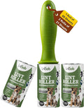 Pack of 3 Lint Rollers-91 Sheets Sticky Lint Roller for Clothes with Replacement Head, Lint Remover Roller Ideal for All Fabrics, 27cm x 11cm x 5cm, Effective on Dust, Dirt, Fluff, Hair, Debris