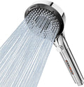 Vinabo Hard Water Filter Shower Head, High Pressure Shower Heads with 6 Modes, Water Saving Shower Head with Pause Switch for Residual Chlorine Remove (Silver/Chrome)