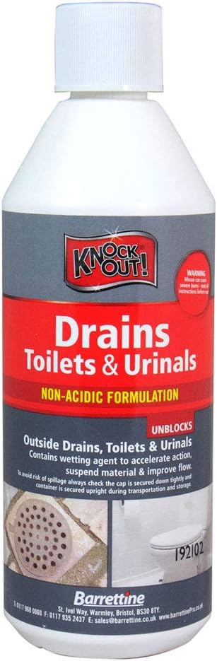 Knock Out New Drains/Toilets and Urinals, 500 ml