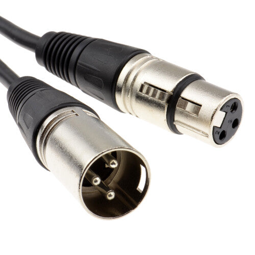 kenable XLR Microphone Male to Female Audio Cable Black 2m