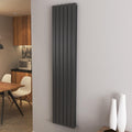 (1800x408mm Double) Vertical flat radiator anthracite all sizes