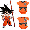 (HY2274, 70(3-6months)) Son Goku Outfits Summer Baby Newborn Baby Boy Girl Romper Bodysuit Jumpsuit Sunsuit Cartoon Clothes