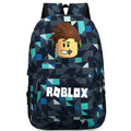 (Blue Grid) ROBLOX Game School Bag Backpack Student Casual Backpack