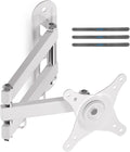 Suptek TV Wall Mount Swivel Tilt Rotation Full Motion Adjustable Articulating for Most 15-32 inch LED, LCD Monitor Wall Mount VESA 75/100, White (MA2720W)