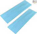 WESTEND CHOICE 7cm Wide Headbands 2 Pack Plain Stretchy Hairband Unisex Kylie Headband Bandeau Gym Exercise Headbands for Women & Men Soft Yoga Head Band (Light blue)
