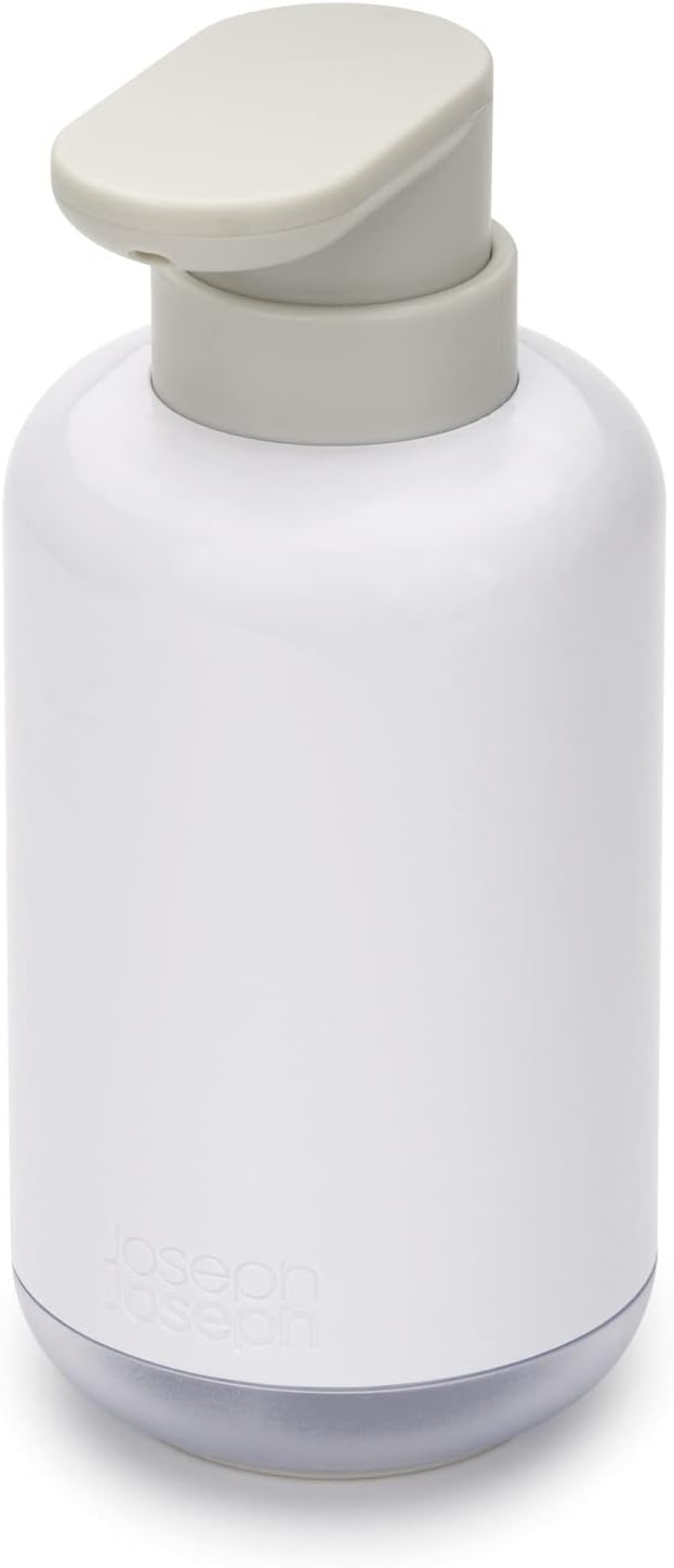 Joseph Joseph Duo Pump Bottle Soap Dispenser, Kitchen & Bathroom, 300ml, Refillable, White , Pack of 1
