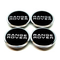 Range Rover Black Chrome 63Mm Wheel Centre Caps Evoque Freelander X 4