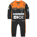(WCLTY-200, 9M) Tib 2023 New Season F1 Mclaren Baby Jumpsuit Formula One Team Racing Car Gulf Boy Girl Kids Romper Spring Cool Babies Clothes