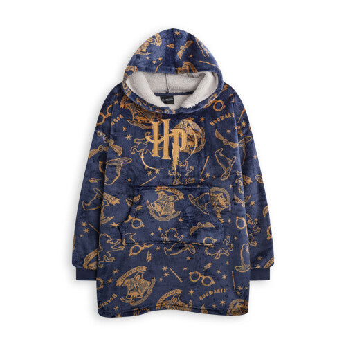 Harry Potter Blanket Hoodie (Girls Blue)