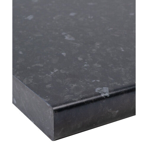 (1000 x 600mm, No Cut) Black Slate Matt Laminate Kitchen Worktop 30mm