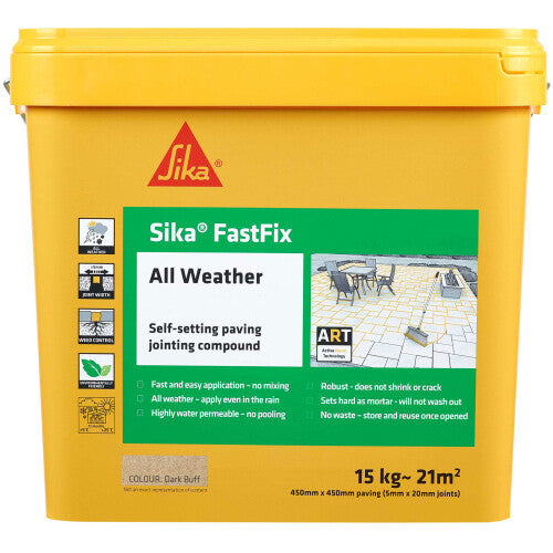 Sika FastFix All Weather Jointing Compound Dark Buff 15kg