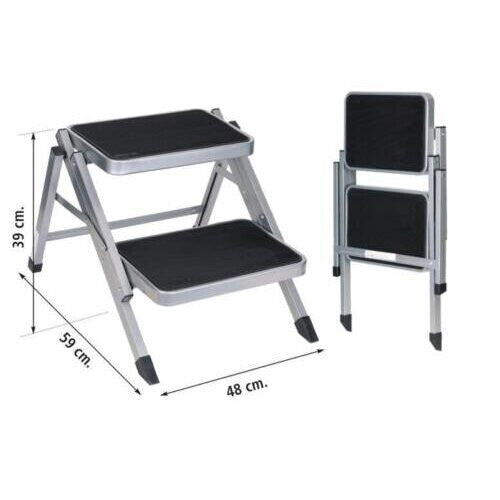 Folding Heavy Duty Double Caravan Step Motorhome Lightweight Non Slip