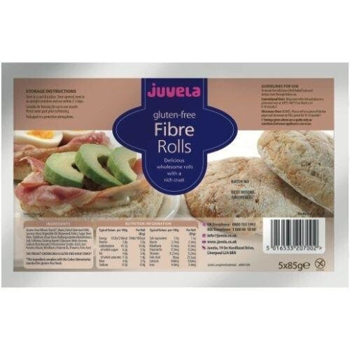 Juvela Gluten-Free Fibre Rolls x 5 x 85g