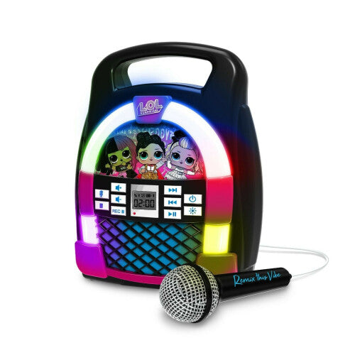 L.O.L Surprise! Remix Bluetooth Karaoke Boombox for Kids with Lights