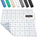 HITSLAM Shower Mat Non Slip Anti Mould, Bath Mat Anti Slip With Suction Cups and Drain Holes, Square Shower Mat for Inside Shower 53 x 53cm, Machine Washable Bath Mat for Tub, Clear