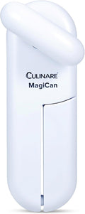 Culinare C10015 MagiCan Tin Opener | White | Plastic/Stainless Steel | Manual Can Opener | Comfortable Handle for Safety and Ease | Heavy Duty Stainless Steel Cutting Wheel