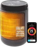 Olsen & Smith 1800W Smart Ceramic Heater Wi-Fi/App/Voice Control Alexa Small Compact Indoor Use, Energy Efficient Tabletop Plug In Electric Portable Fan Room Space Heater with Thermostat, Fast Heating