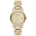 Burberry BU9038 Swiss Gold Ion-Plated Stainless Steel Ladies Watch - 38mm, Quartz, Push-Button Deployment Clasp