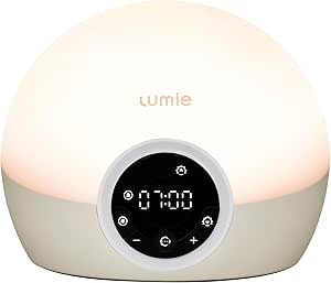 Lumie Bodyclock Spark 100 - Wake-up Light Alarm Clock with Sleep Sunset, white/off-white