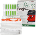 GENUINE Numatic Henry Hetty Hepa-Flo SMS Dust (10 Bags + 10 Freshener Sticks) NVM-1CH for Henry Hetty James NRV200 NVR225 RSV200 Series 604015 Dust Vacuum (10 Bags + 10 Fresheners)