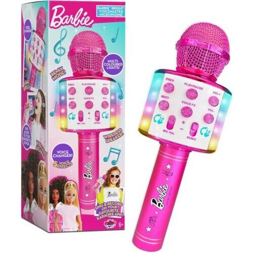 Barbie Bright Voicemaster Wireless Microphone & Speaker Karaoke