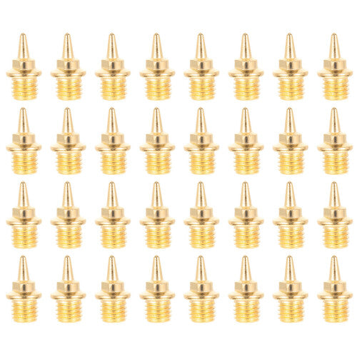 32pcs Metal Shoes Nails For Cross Country Golden 0.6x0.3x0.3in