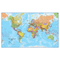 Giant World Map - Updated 2024 - Mega-Map Of The World - 201cm (w) x 116.5cm (h) - Full Lamination - Maps International