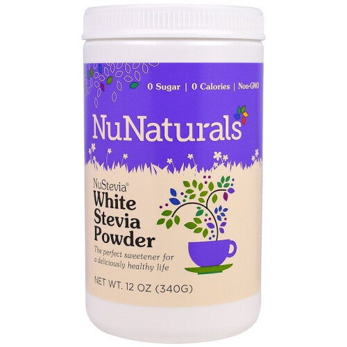 NuNaturals, NuStevia White Stevia Powder, 12 oz (340 g)