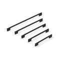 (288mm Handle) Matt Black Slim Cabinet Handles Modern D-Bar
