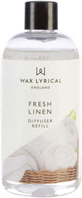 Wax Lyrical Fresh Linen Reed Diffuser Refill - 200ml | Uplifting Scent of Freshly Washed Linen | Made in England