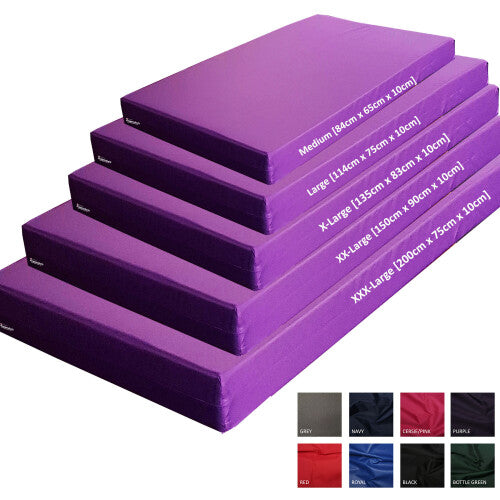 (2XL, Purple) Gymnastics Crash Mats, Crash Landing Pad, Shock Absorbing