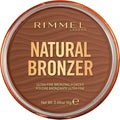 RIMMEL LONDON - Natural Bronzer - Silky-Smooth & Ultra-Fine Bronzing Powder - Sunkissed Look, Mimicking Natural Tan - 004 Sundown - 14g