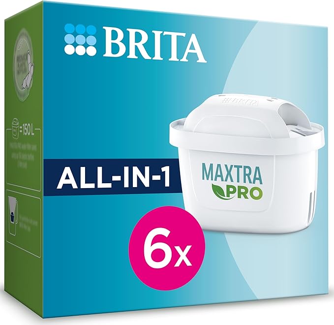 BRITA MAXTRA+ Water Filter Cartridges - Pack of 6 (EU Version)