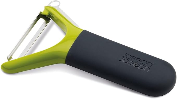 Joseph Joseph Y Shaped Stainless Steel Peeler, Vegetable peeling, Potato eye remover & scraping blade, Dishwasher safe - Green, 24