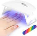 URAQT Mini Portable UV LED Gel Nail Dryer & Curing Lamp - Professional Nail Art Tool Accessory for Quick-drying Manicures