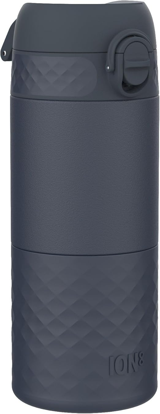 ION8 Insulated Travel Mug, Leak Proof, Triple Lock Secure, Spill-Free in Transit, Hygienic Cover, Easy-to-Clean, Perfect On-The-Go, Soft Base, Stainless Steel