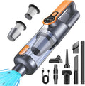 Handheld Vacuum Cleaner, 26000Pa Car Vacuum Cleaner Cordless Powerful, One-touch Dust Emptying, Brushless Motor, 4-in-1 Multifunctional Portable Mini Car Hoover with HD Display and LED Light, Orange