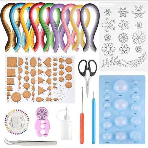 Paper Quilling Kits 45 Colors 900 Strips Quilling Art Paper Diy Craft With Tools For Gift And Diy H
