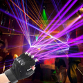 RGB Laser Gloves Multi-line 4 Heads Disco Laser DJ Beam Stage Light For Finger Dancing Show Halloween Party Rave Nightclub ClubGreen (1pc)